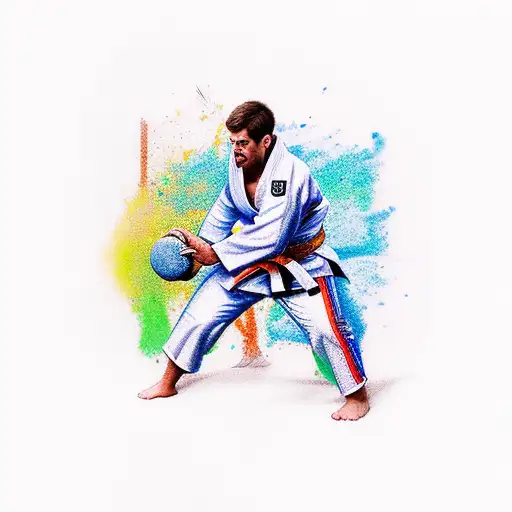 judo tattoo design idea