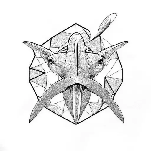 hammerhead Shark tattoo design idea