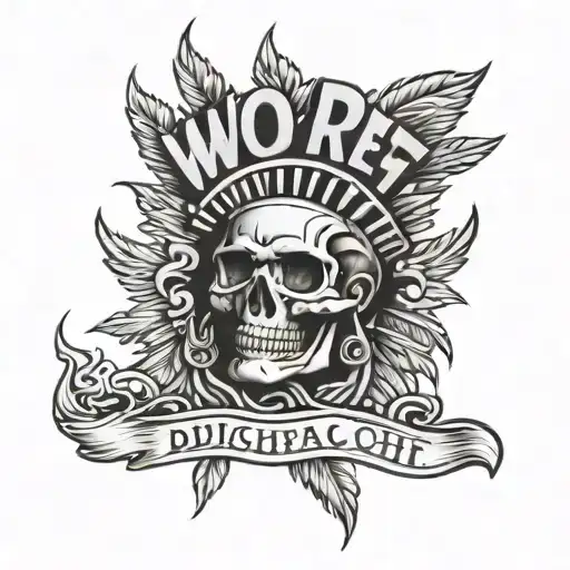 word chief going vertical with date 08/22/1953 on one side and 04/30/2024 on the other  tattoo design idea