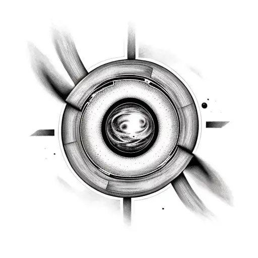 Black Hole tattoo design idea