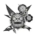 Oyasumi punpun dark art tattoo tattoo design idea