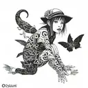 Oyasumi punpun dark art tattoo tattoo design idea