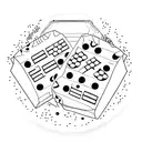 domino's that display the date 2.2.2024 tattoo design idea