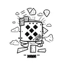 domino's that display the date 2.2.2024 tattoo design idea