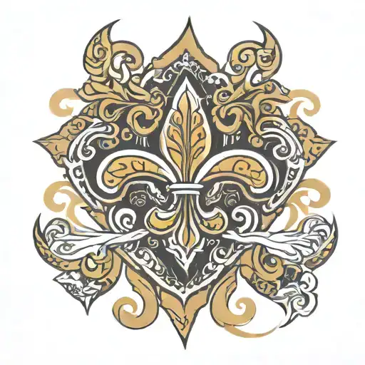 new orlean saints logo  tattoo design idea