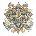 new orlean saints logo  tattoo design idea