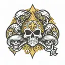new orlean saints logo  tattoo design idea