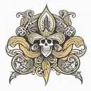 new orlean saints logo  tattoo design idea