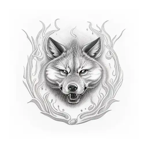 wildfire tattoo design idea