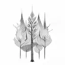 A Forest Fire tattoo design idea