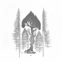 A Forest Fire tattoo design idea