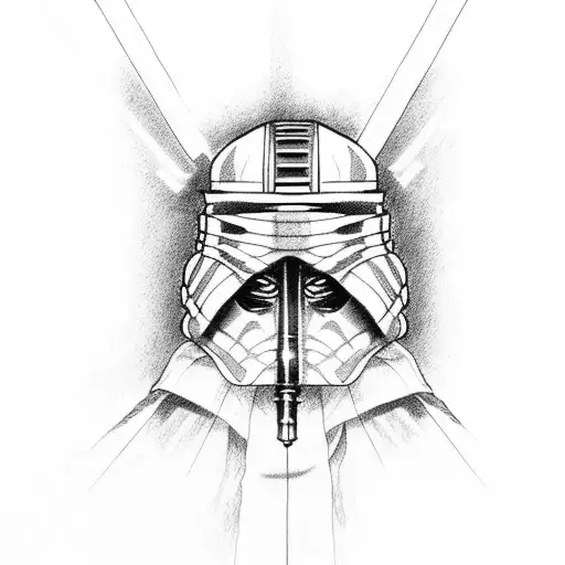 Obi-Wan Kenobi's lightsaber tattoo design idea