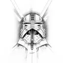 Obi-Wan Kenobi's lightsaber tattoo design idea