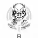 Obi-Wan Kenobi's lightsaber tattoo design idea