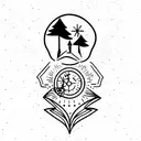 wander tattoo design idea