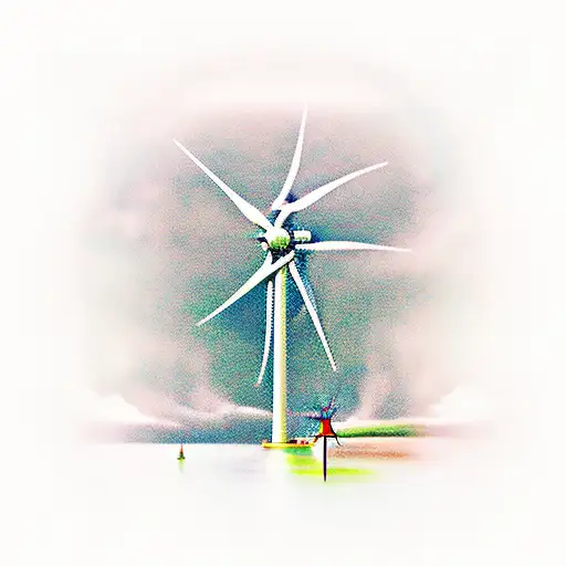 windturbine, electricity, fuse, dalmatia, krapanj, code, rock n' roll, guitar  tattoo design idea