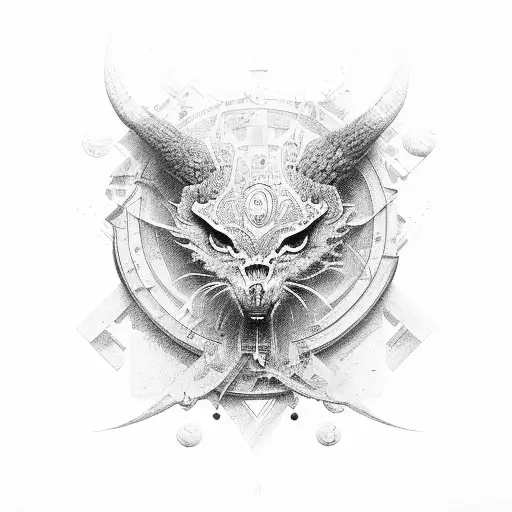 architecture tattoo design idea