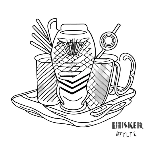 bar ware for bartender  tattoo design idea