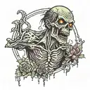 Zombie tattoo design idea