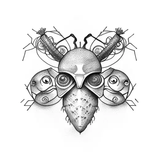 Ant tattoo design idea