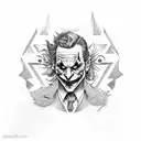 joker tattoo design idea