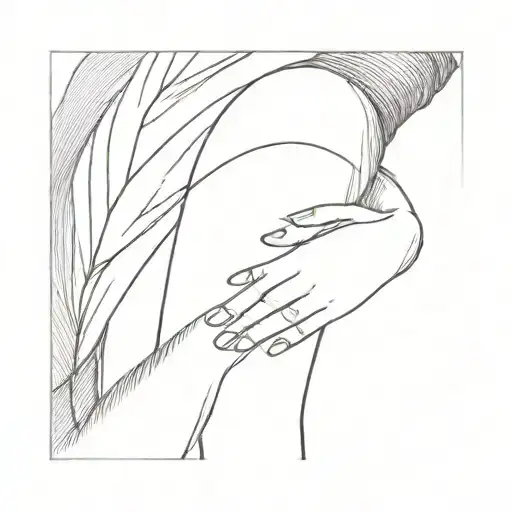 tattoo to remember a person hugging them tattoo design idea