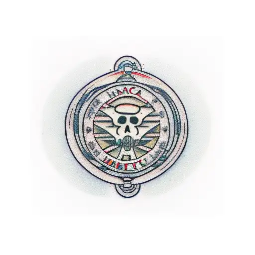 Cyber implantate tattoo design idea