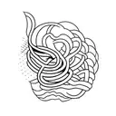 line with the letters a v d c  tattoo design idea
