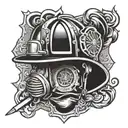Firefighter tattoo design idea