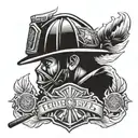 Firefighter tattoo design idea