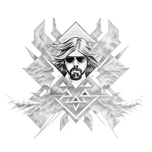 Foo Fighters, The War On Drugs, Pink Floyd, Neil Young tattoo design idea