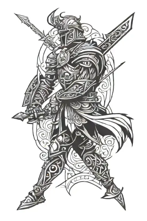 Knight,Zeus, Adventure themed tattoo tattoo design idea