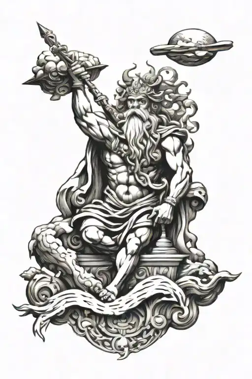 ,Zeus, Adventure themed tattoo tattoo design idea