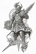Knight,Zeus, Adventure themed tattoo tattoo design idea