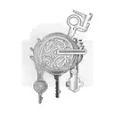  set of three old keys tattoo design idea