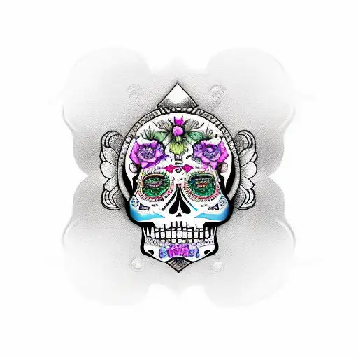 la catrina shh  tattoo design idea