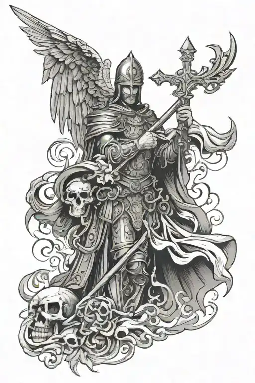 The Dead and St. Florian tattoo design idea