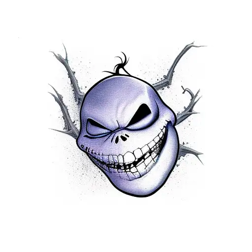 jack skellington arm sleeve tattoo design idea