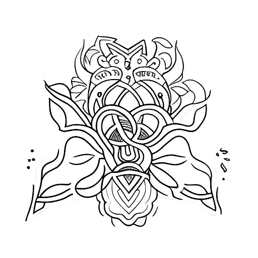A minimalist tattoo design representing compassion and empathy towards others tattoo design idea