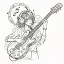 Music Lover tattoo design idea