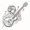 Music Lover tattoo design idea