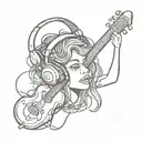 Music Lover tattoo design idea