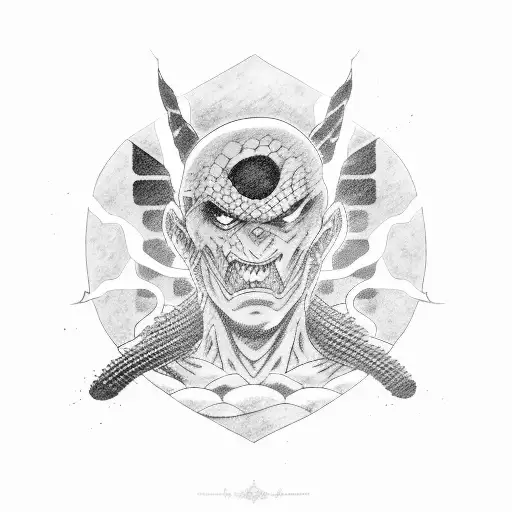 gojo jujutsu kaisen tattoo design idea