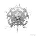 gojo jujutsu kaisen tattoo design idea