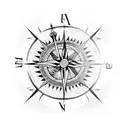 floral pattern, a compass, two girl holding hands tattoo design idea
