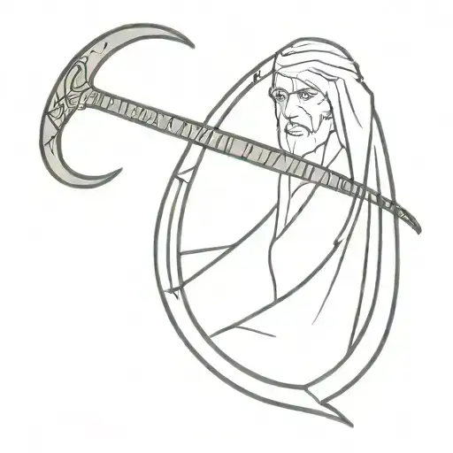 Dante Alighieri's Scythe tattoo design idea