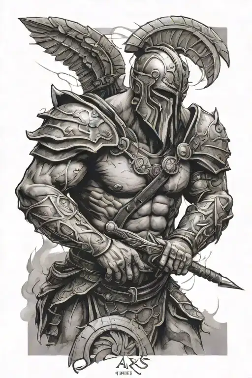 ares god of war  tattoo design idea