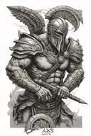 ares god of war  tattoo design idea