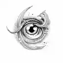 future devil eye tattoo design idea