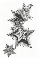 cybersigilism design inspired tattoo stars forming the shape tattoo design idea